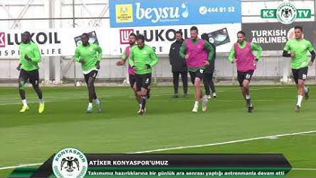 Atiker Konyaspor’umuz MKE Ankaragücü maçı hazırlıklarına devam etti