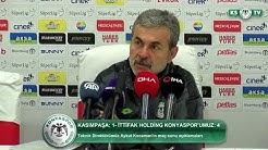 Teknik Direktörümüz Aykut Kocaman’ın 4-1 kazandığımız Kasımpaşa maçı sonrası açıklamaları