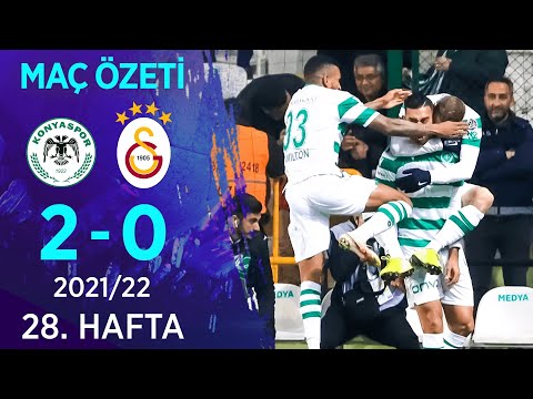 Konyaspor 2-0 Galatasaray MAÇ ÖZETİ | 28. Hafta – 2021/22